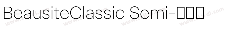 BeausiteClassic Semi字体转换